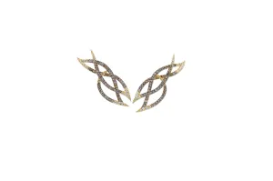 Le Phoenix Intertwined Diamond Earrings [as seen on Uzo Aduba]