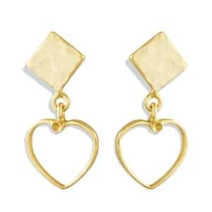 Love Triangle Drop Earrings