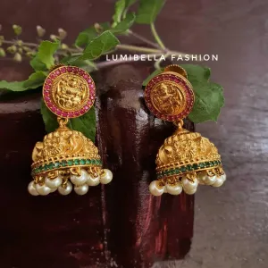 Matte Gold Jhumkis Online Designs