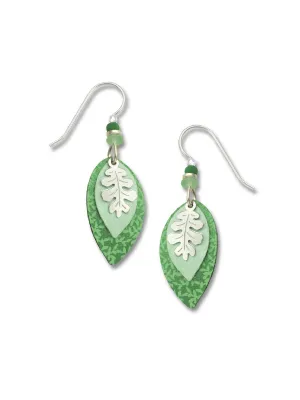 Mint Oak Leaf Dangles by Adajio