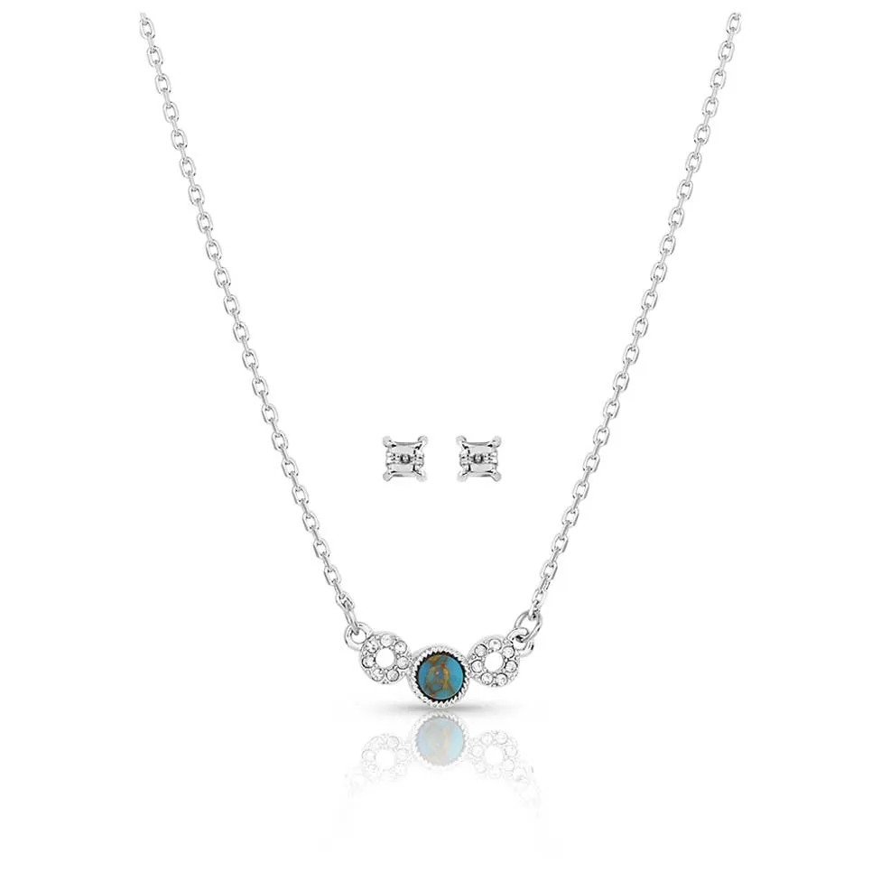 Montana Silversmith Graceful Balance Turquoise Crystal Jewelry Set