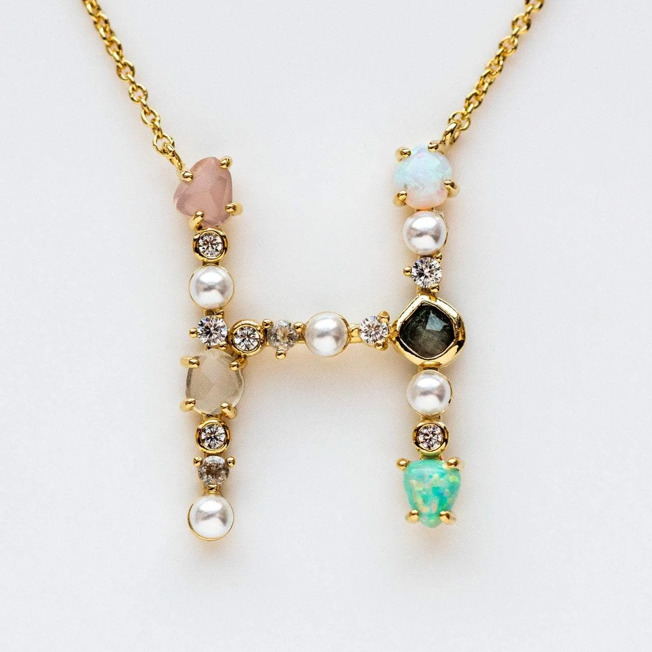 Opal Monogram Pendant