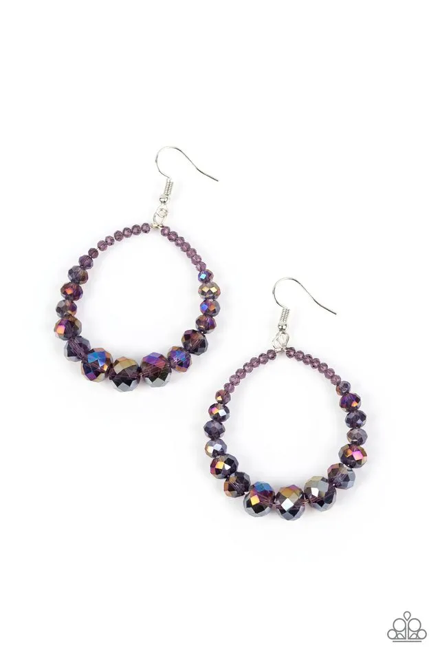 Paparazzi Earring ~ Astral Aesthetic - Purple