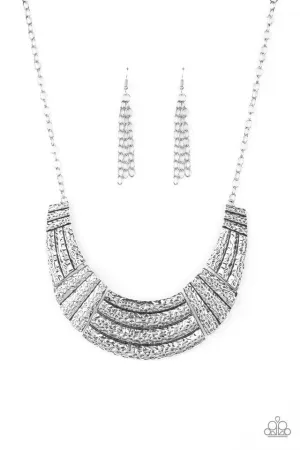 Paparazzi Necklace ~ Ready To Pounce - Silver