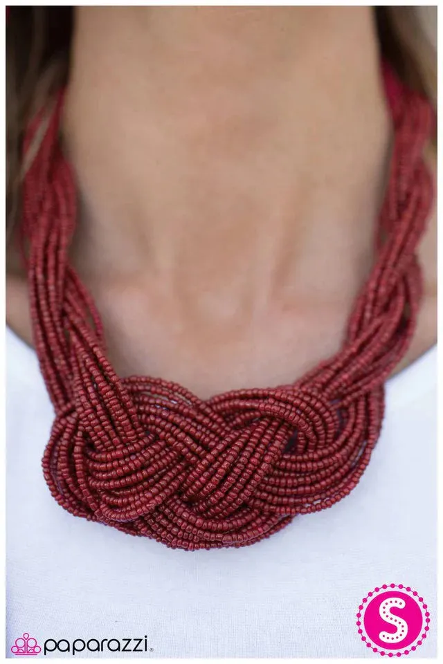 Paparazzi Necklace ~ Standing Ovation - Red