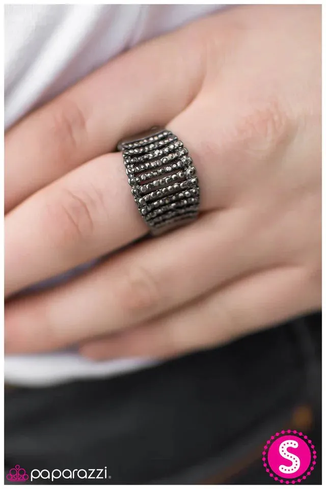 Paparazzi Ring ~ Diamond Dust - Black