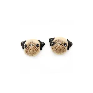 Pug Dog Studs