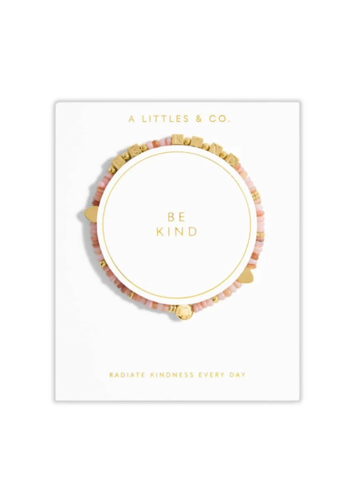 "Be Kind" Gold Stretch Bracelet