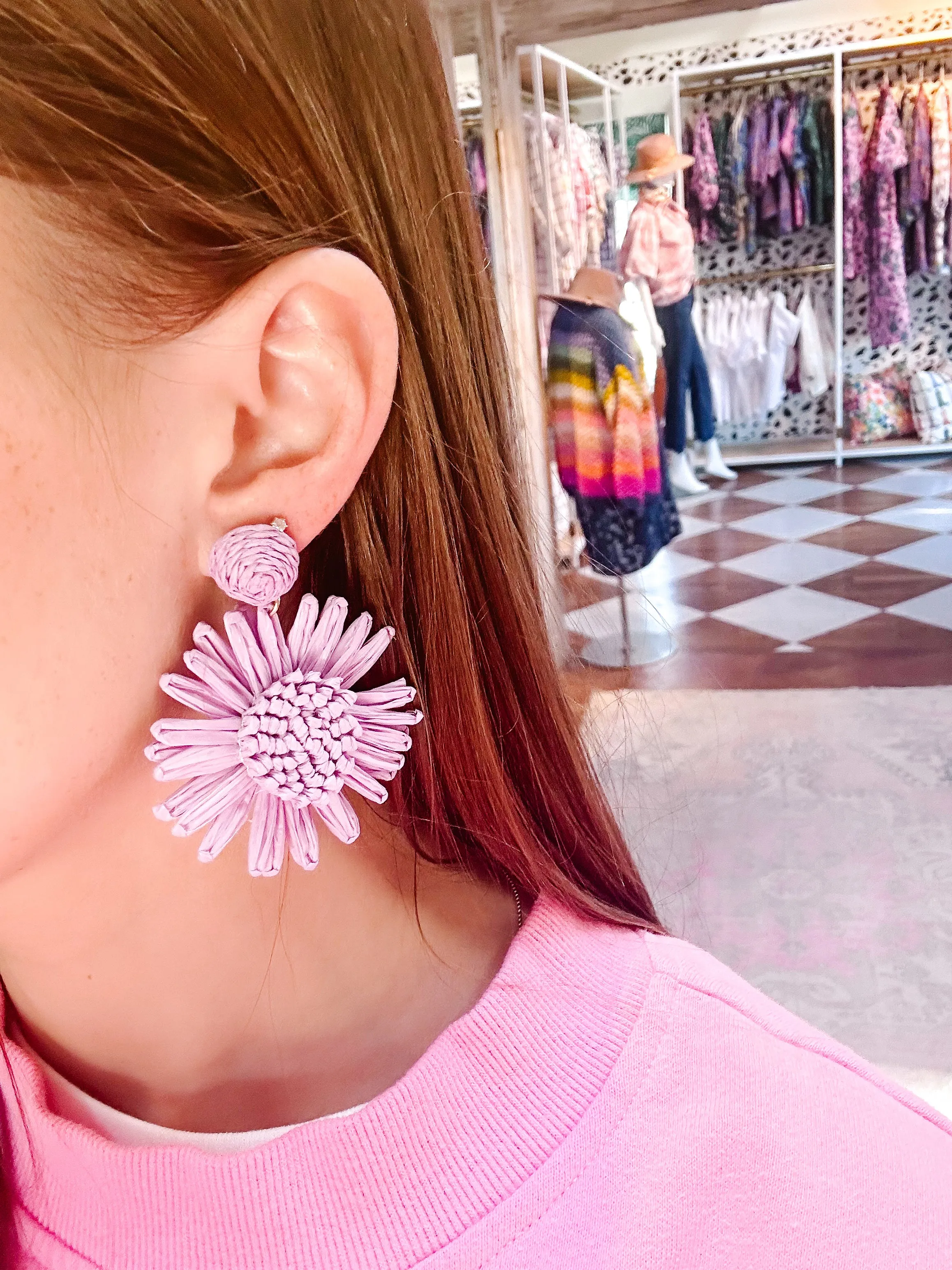 Rattan Earrings