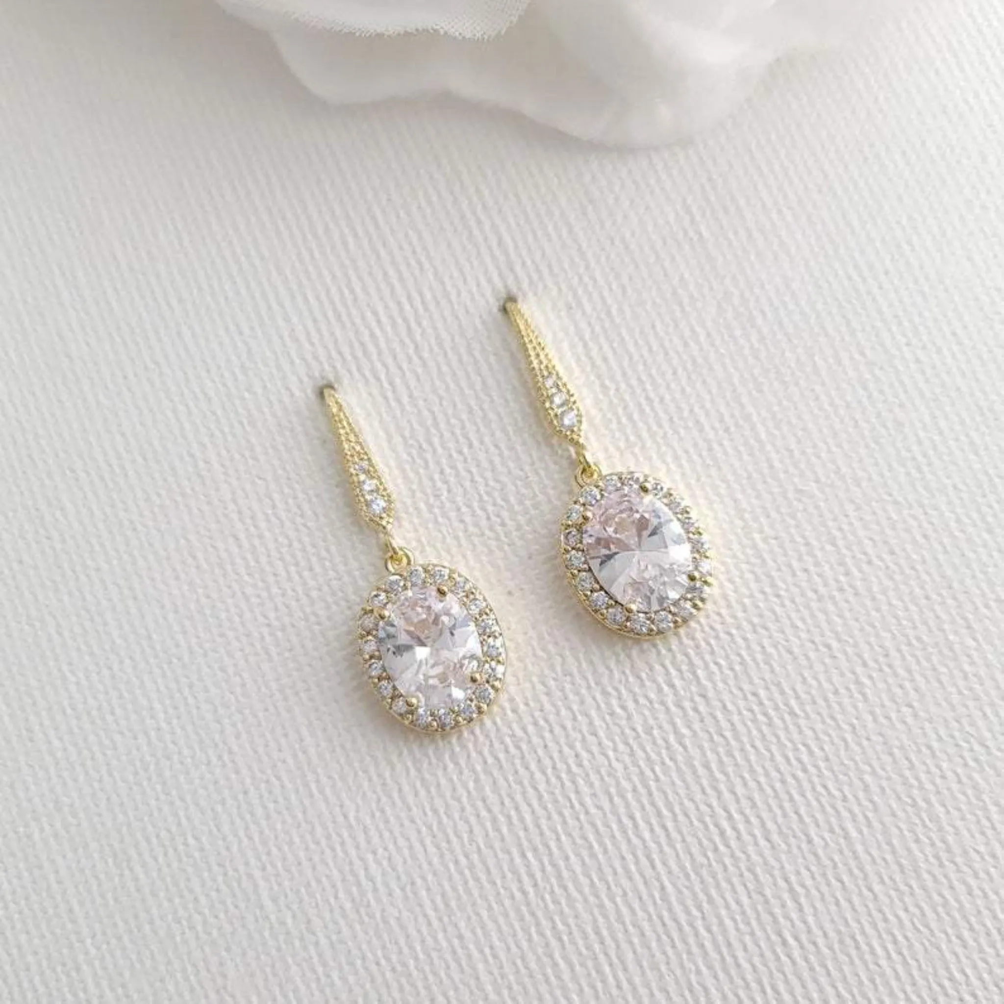 Rose Gold Bridesmaid Jewelry Set-Emily