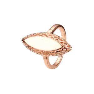 .Rose Gold Marquise filigree solitaire rings