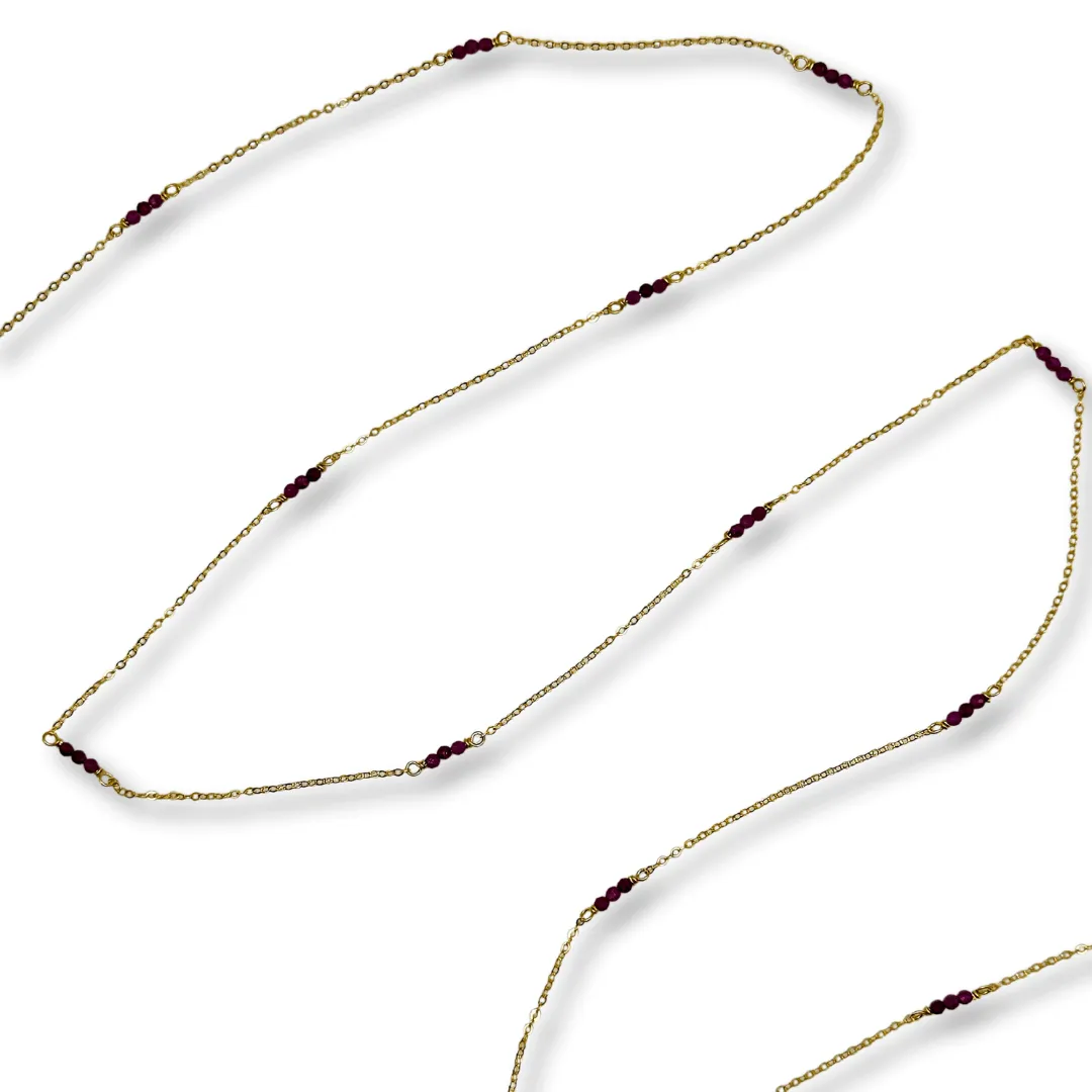 Ruby Gemstone Chain