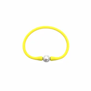 SB-2649 SILICONE BRACELET YELLOW NEON