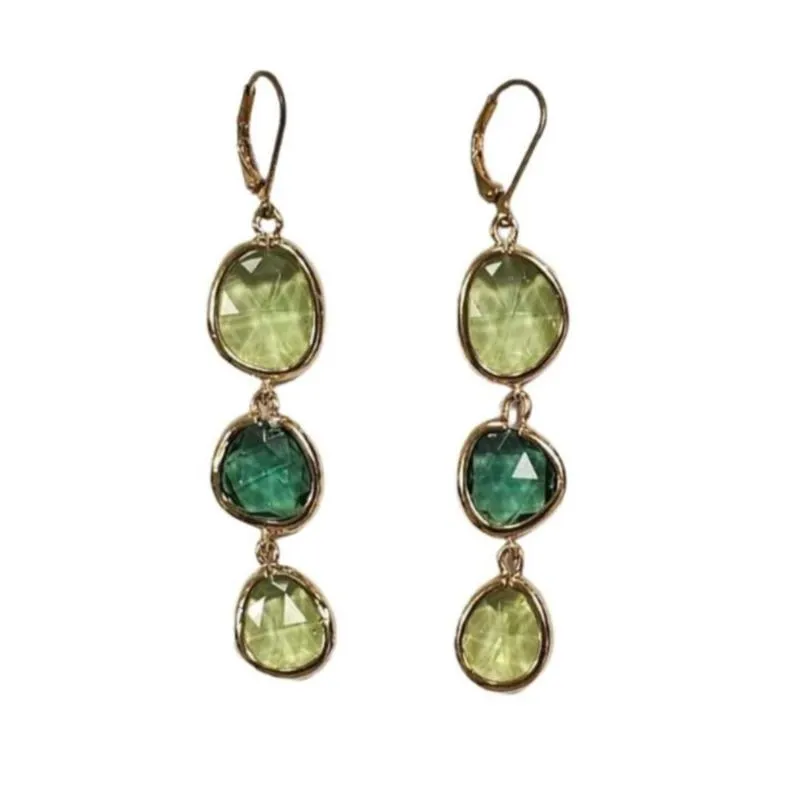 Serena Ombre Style Gem Drop Earrings