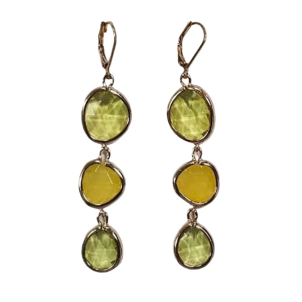 Serena Ombre Style Gem Drop Earrings