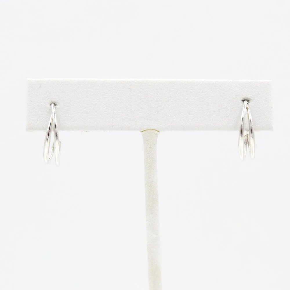 Silver Little Duos Earrings