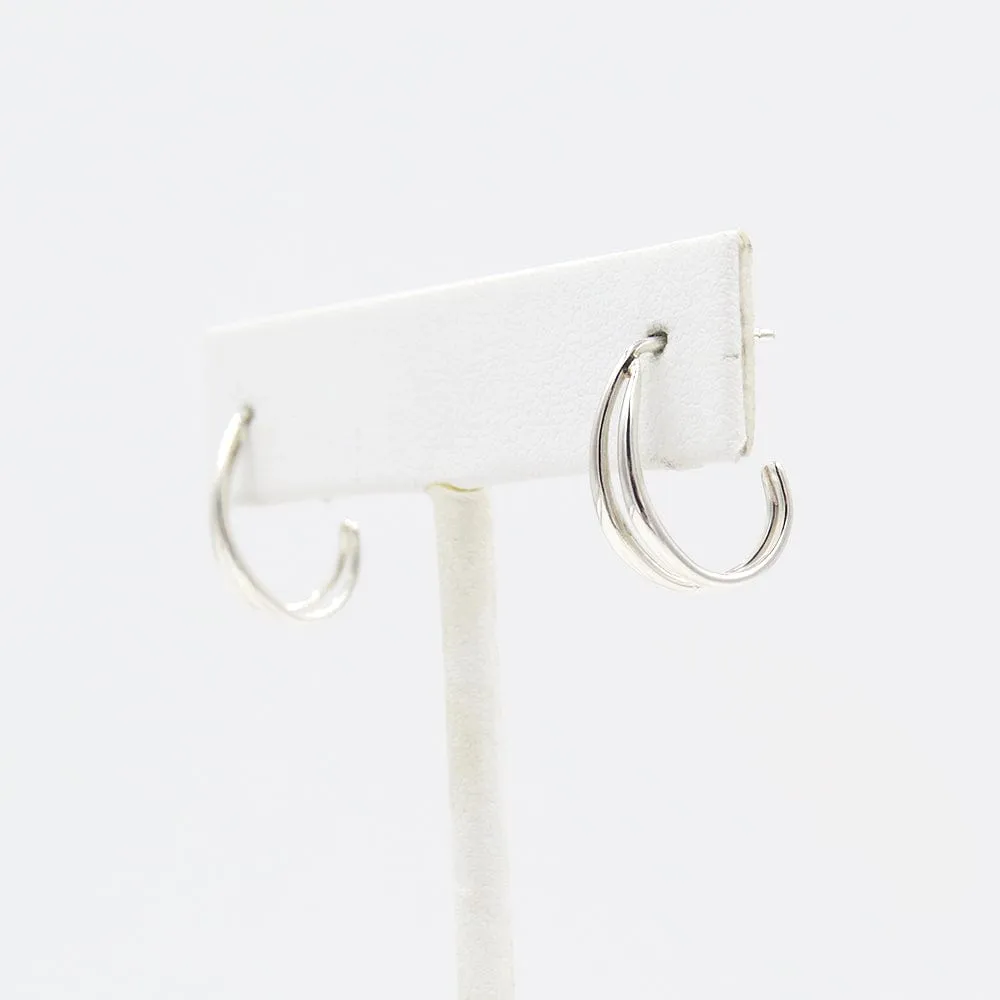 Silver Little Duos Earrings