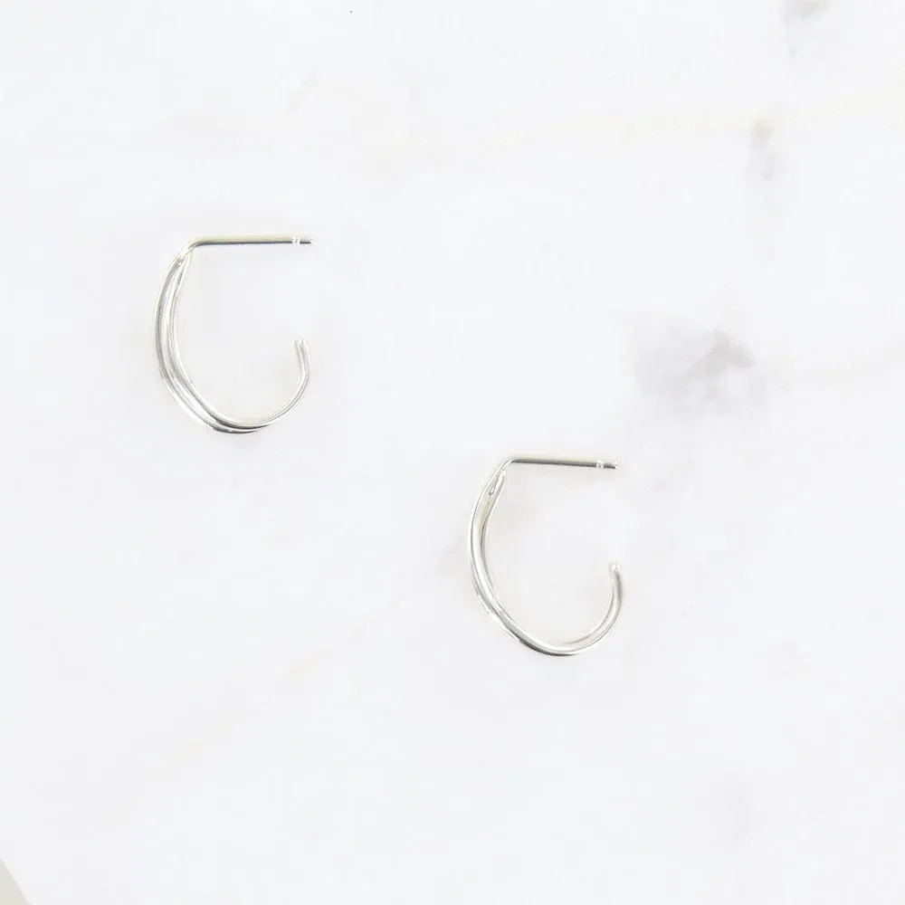 Silver Little Duos Earrings