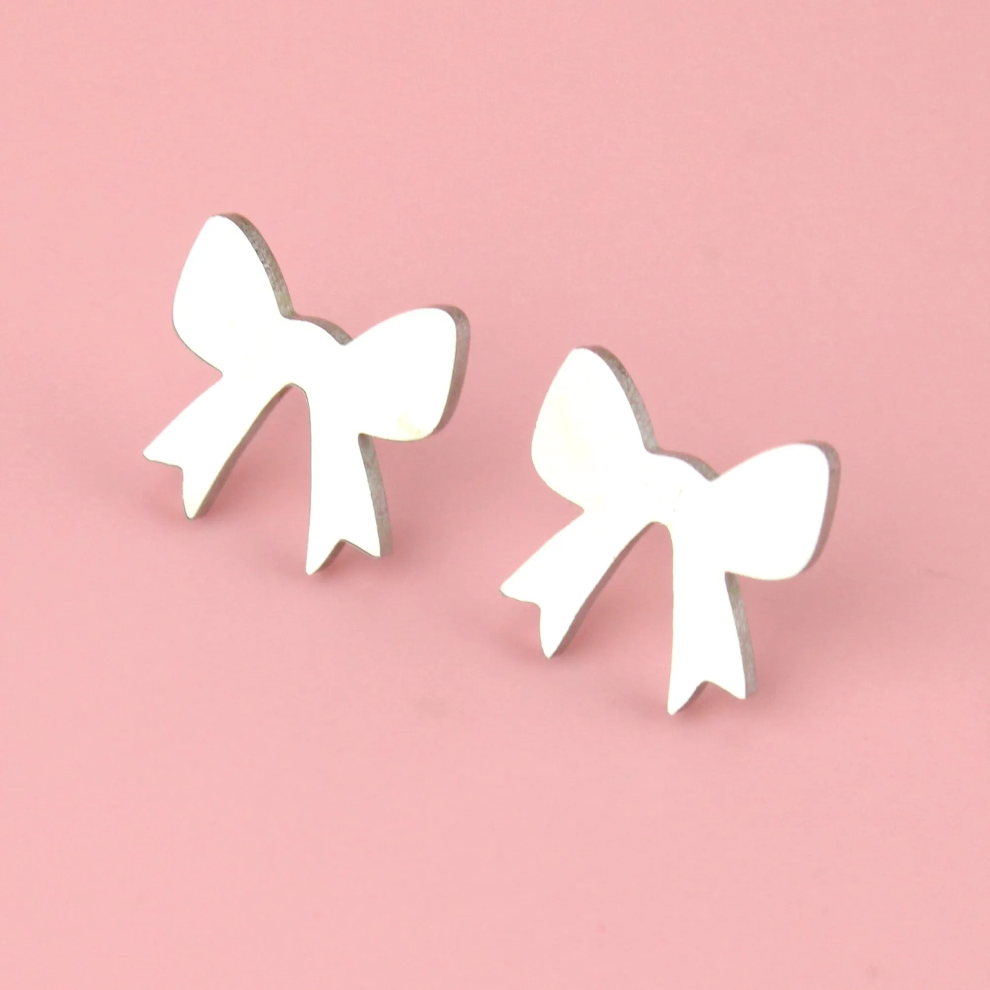 Simple Bow Stud Earrings