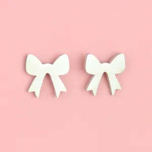 Simple Bow Stud Earrings