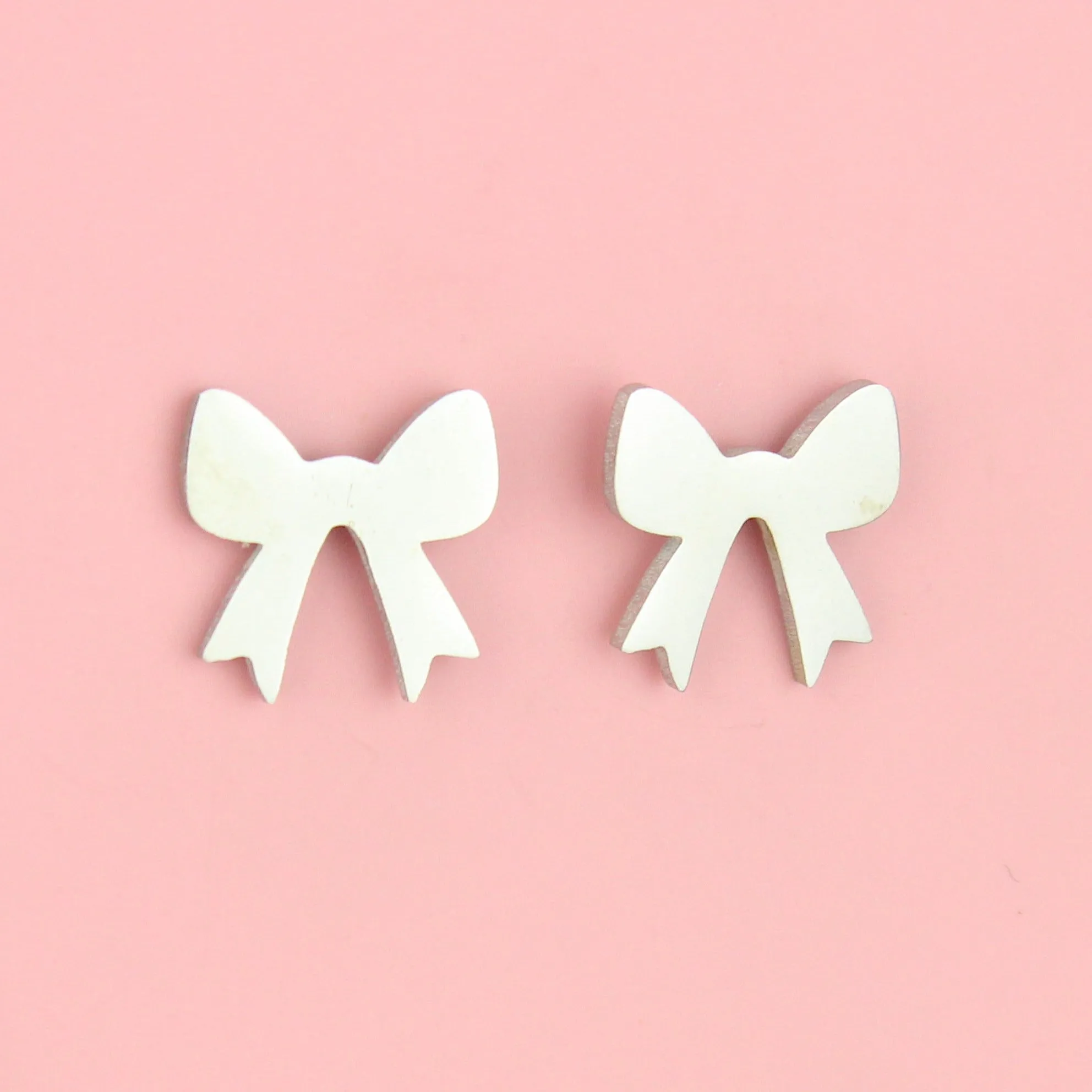 Simple Bow Stud Earrings