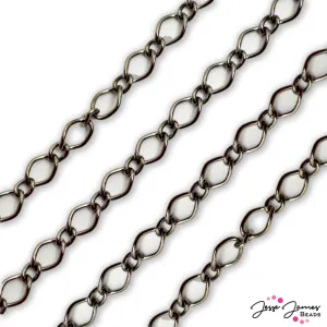 Simple Curb Chain in Gunmetal