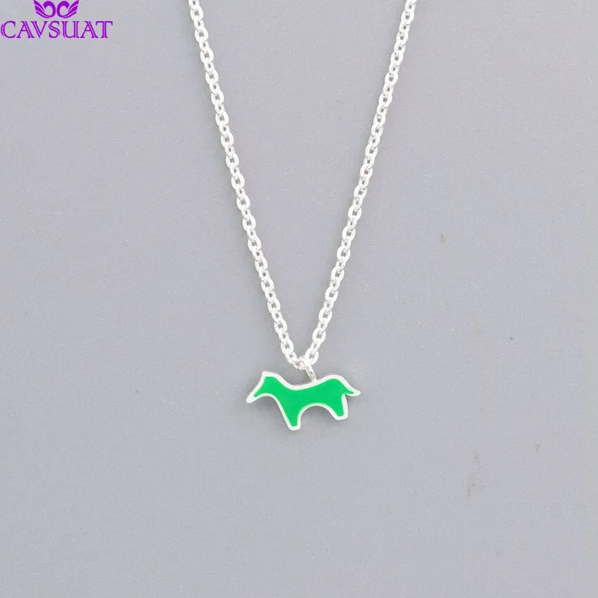 Simple Pet Dog Pendant Necklaces For Women Men