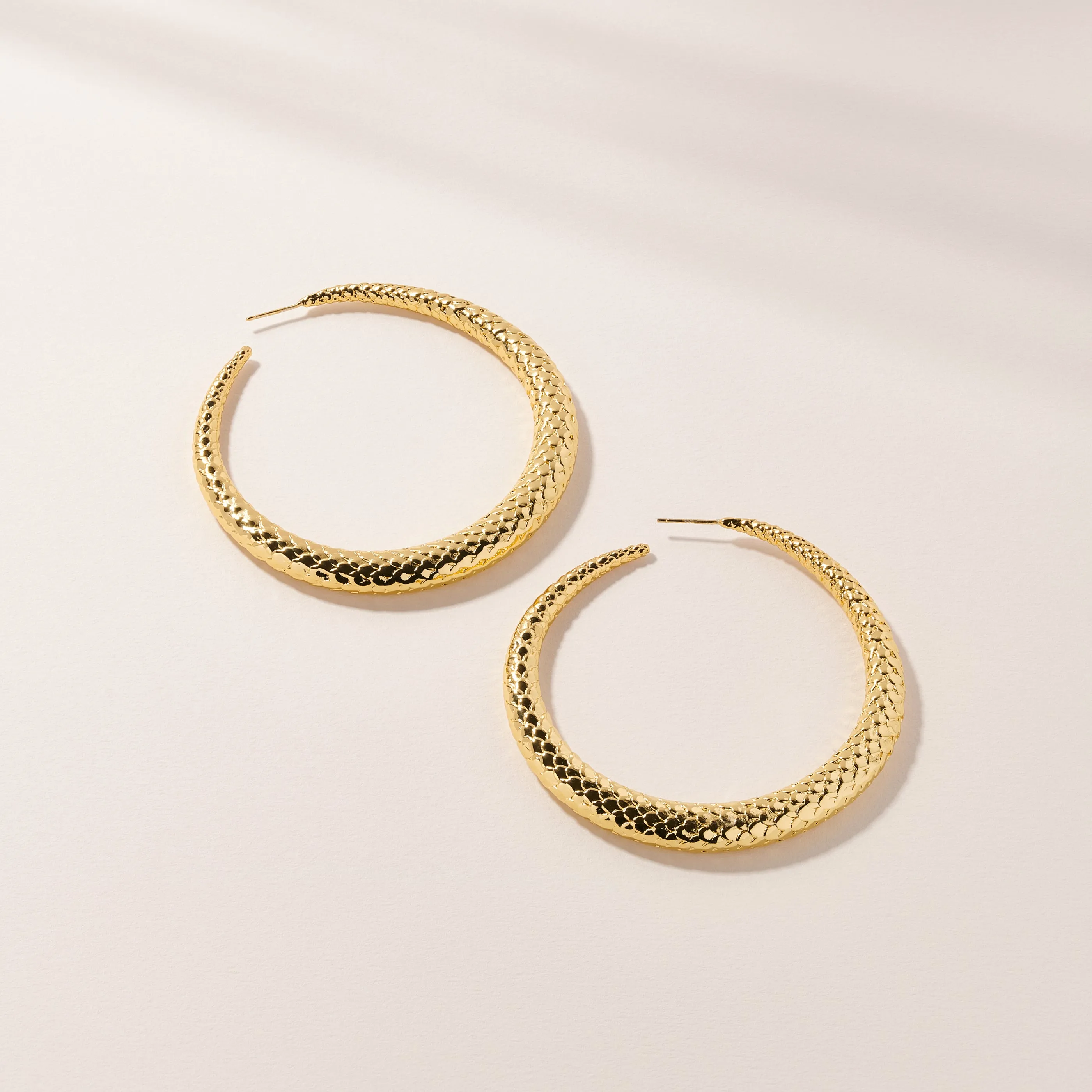 Snake Skin Hoops