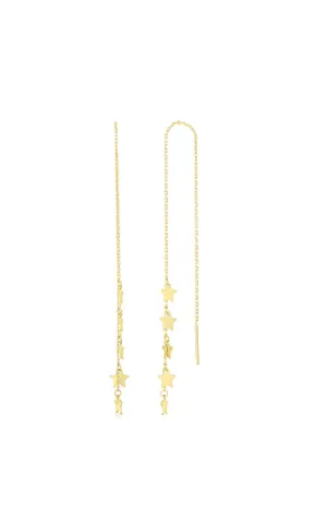 Star Threader Drop Earring