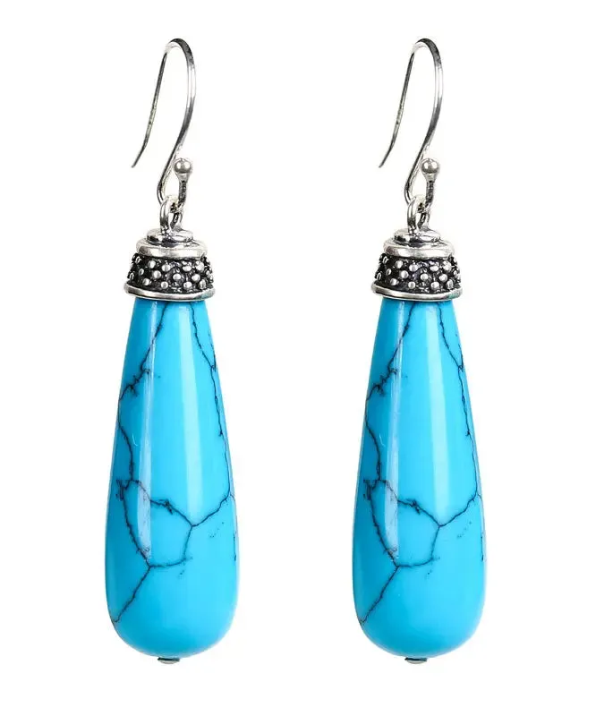 Sterling Silver Turquoise Drop Earrings