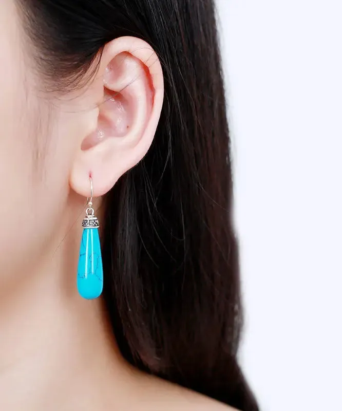 Sterling Silver Turquoise Drop Earrings