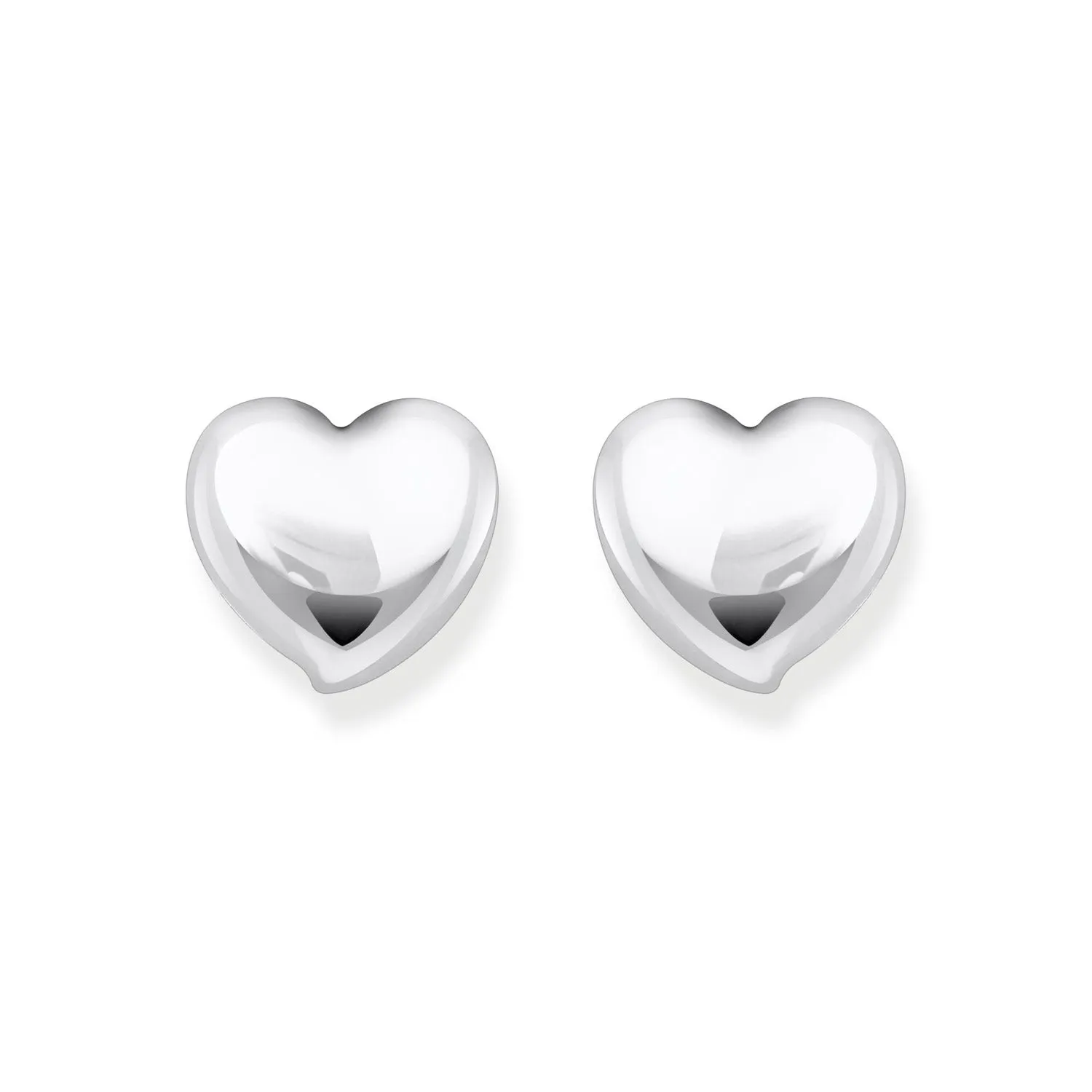 Thomas Sabo Sterling Silver Bold Heart Stud Earrings