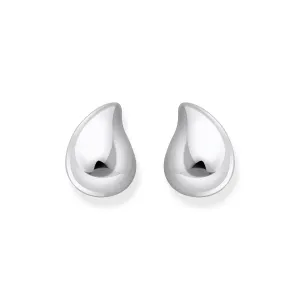 Thomas Sabo Sterling Silver Bold Large Organic Drop Stud Earrings