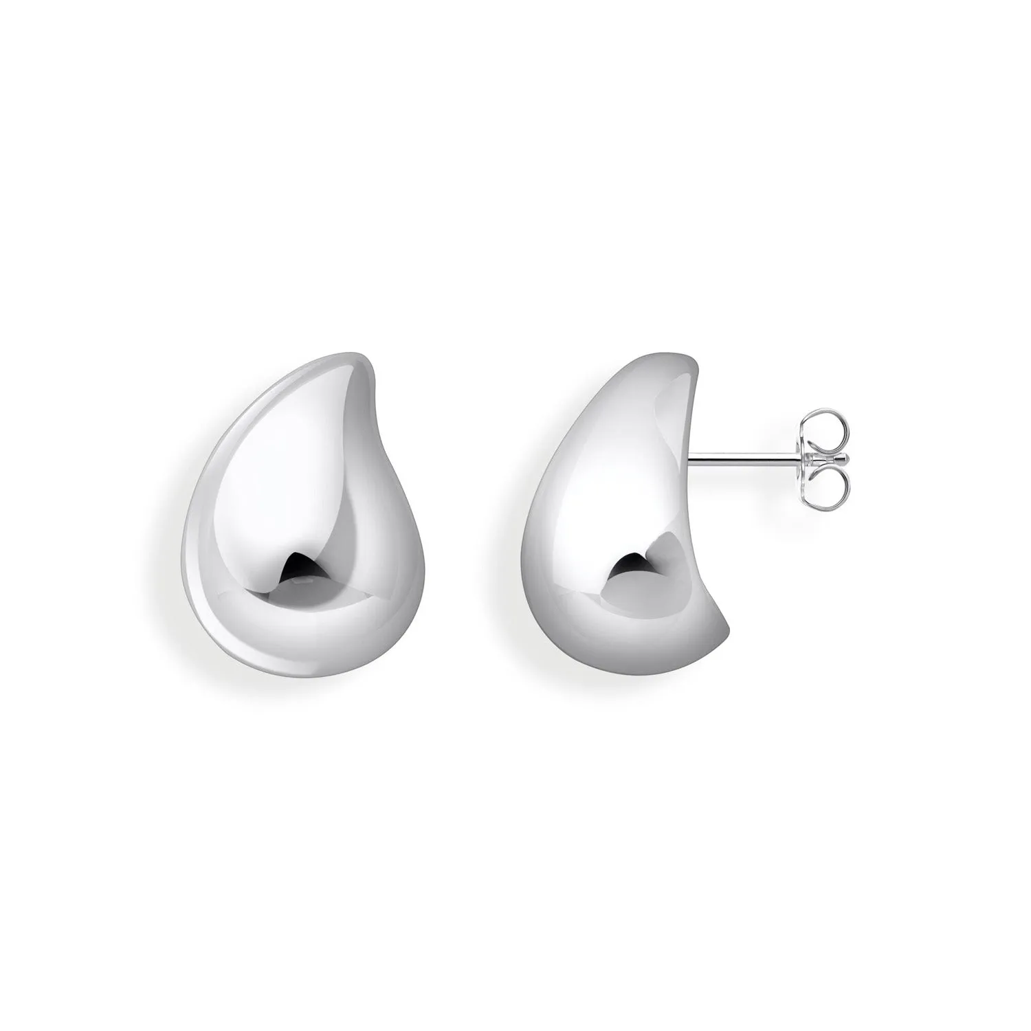 Thomas Sabo Sterling Silver Bold Large Organic Drop Stud Earrings