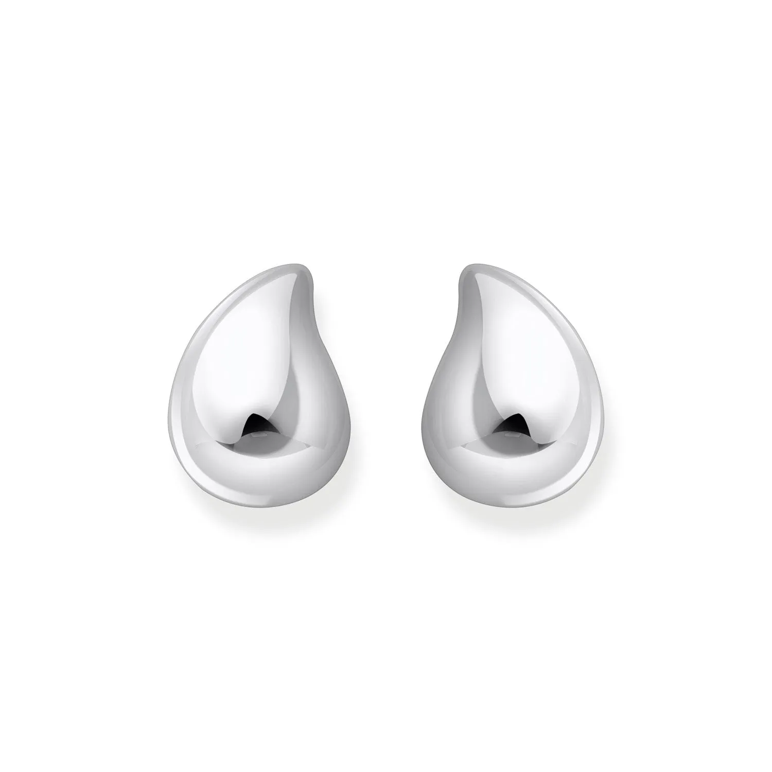 Thomas Sabo Sterling Silver Bold Large Organic Drop Stud Earrings