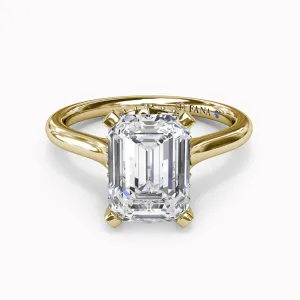 Timeless Hidden Halo Diamond Engagement Ring Setting