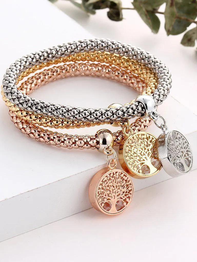 Tree Shaped Charm Bracelet Set