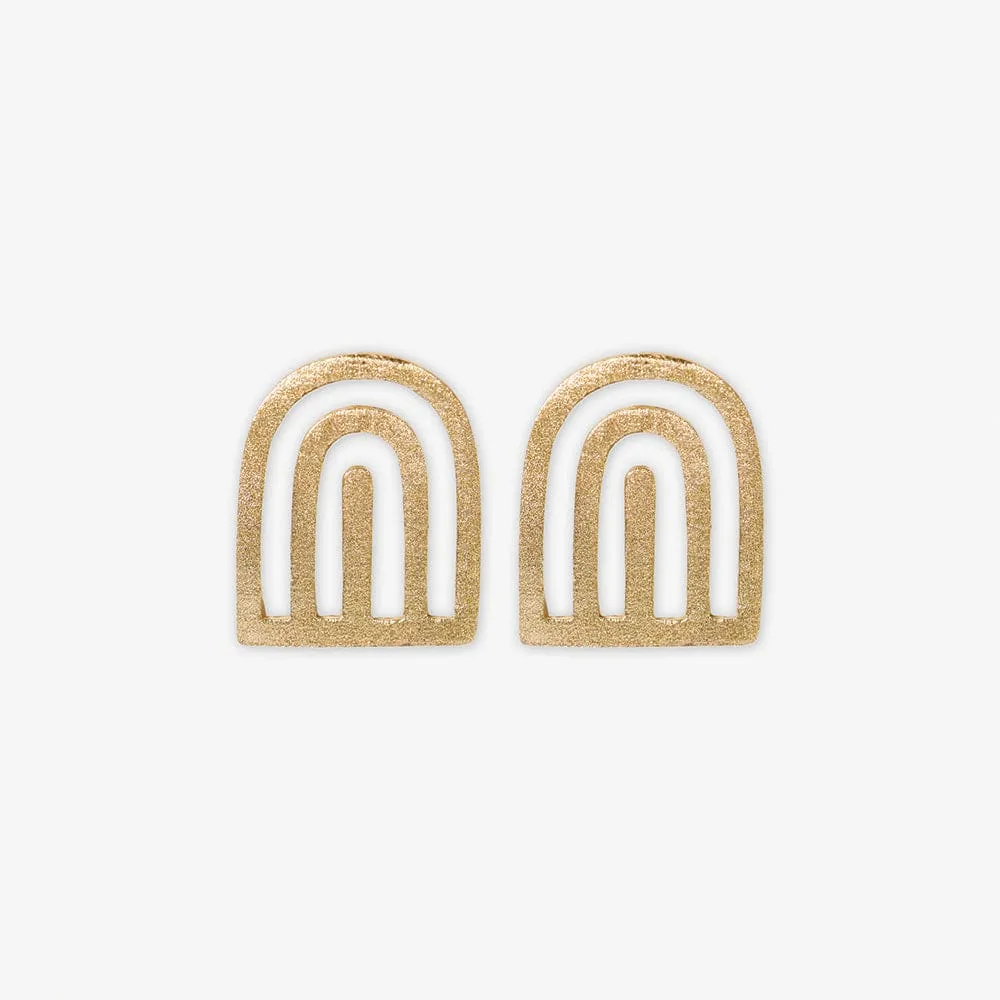 Willow Arches Drop Earrings | Ink   Alloy