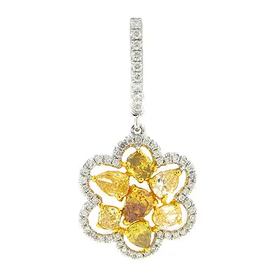 Yellow Diamond Earrings