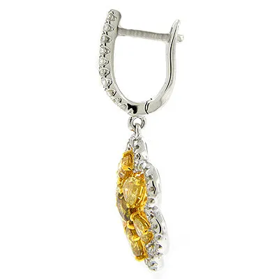 Yellow Diamond Earrings